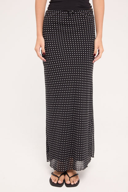 Perfect Stranger Whimsy Polka Dot Maxi Skirt Polka Dot